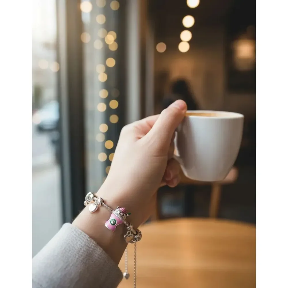 925 Sterling Silver love coffee